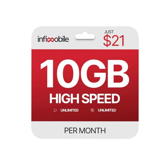 $8.33/Month | Infimobile Prepaid Unlimited Plan: 6 Months | 10GB High-Speed Data Per Month | Unlimited Data Talk & Text | Prepaid Plan Service SIM Card | Nationwide Coverage | 4G, 5G Network